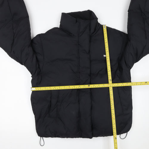 Levi's Women's Black Puffer Jacket Small Polyester Zip Winter Warm Coat