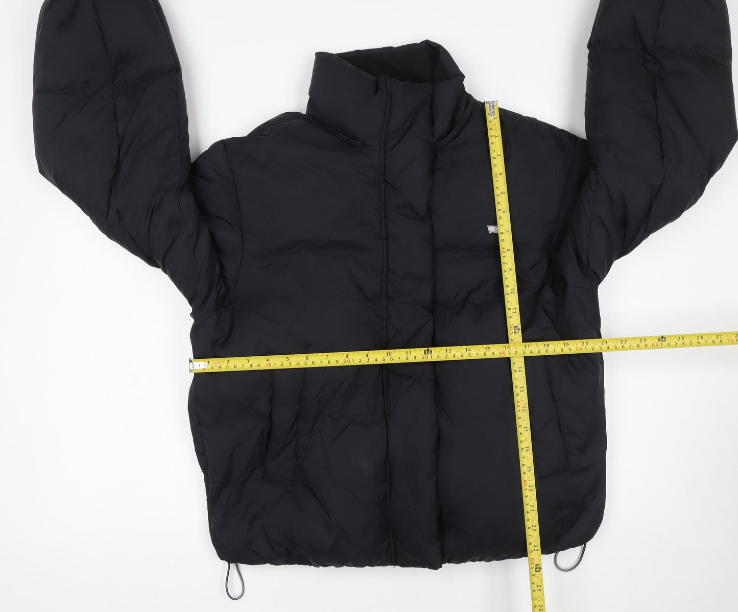 Levi's Women's Black Puffer Jacket Small Polyester Zip Winter Warm Coat