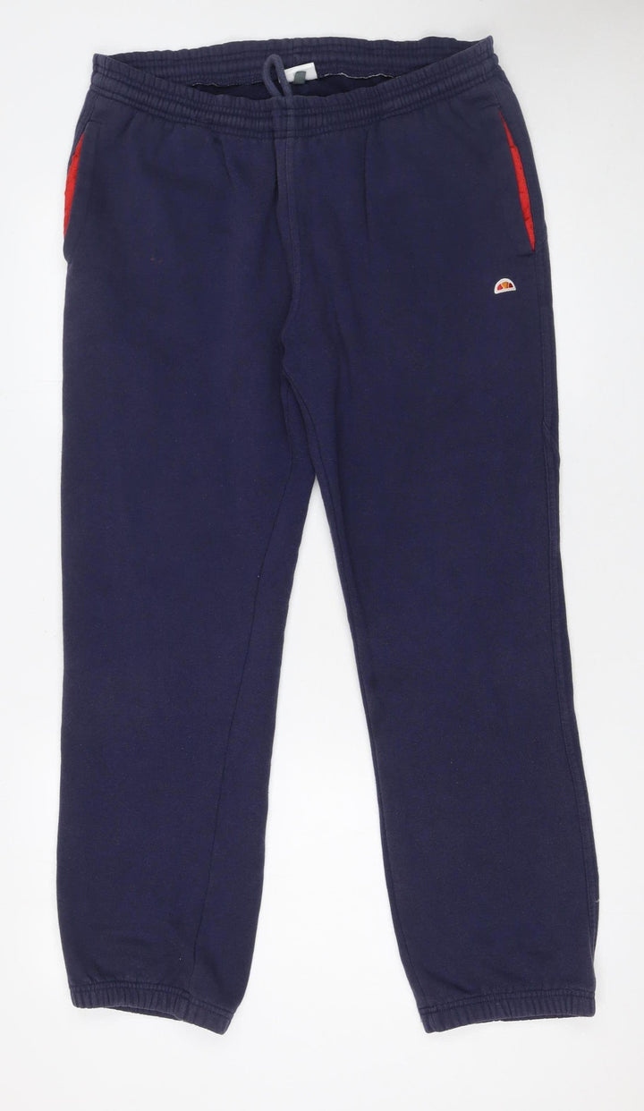 Ellesse Men's Blue Jogger Sweatpants Medium Tapered Fit