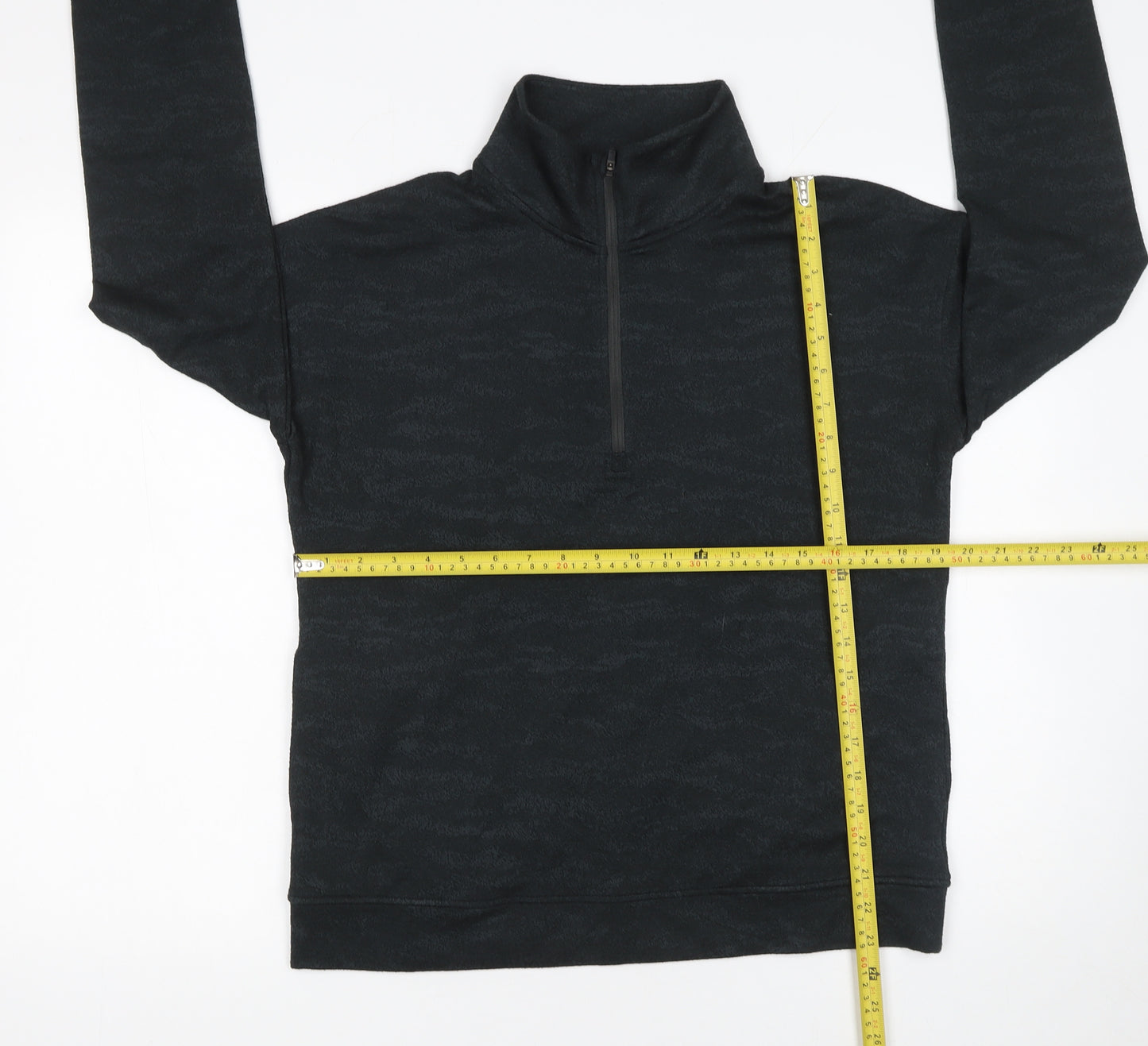 Mondetta Womens Black 1/4 Zip Pullover Sweatshirt Size S