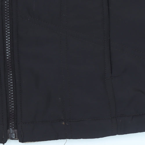 TU Women’s Black Quilted Zip Waistcoat Size 10 Lightweight Bodywarmer