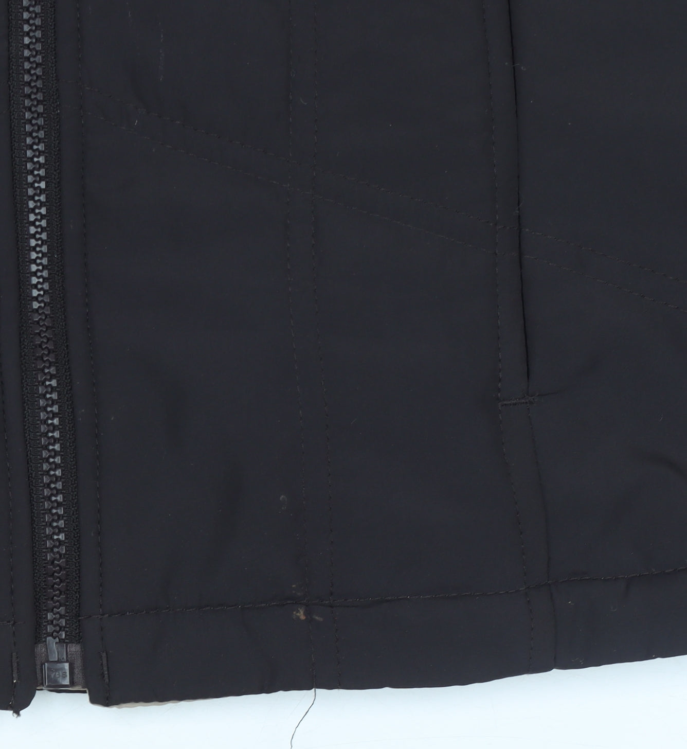 TU Women’s Black Quilted Zip Waistcoat Size 10 Lightweight Bodywarmer