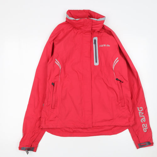 Dare 2b Women's Red Waterproof Lightweight Outdoor Rain Jacket UK 12