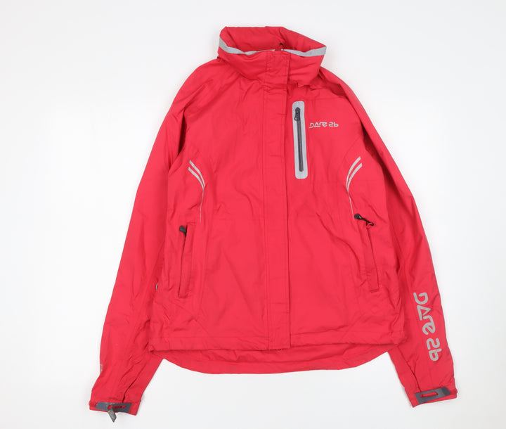 Dare 2b Women's Red Waterproof Lightweight Outdoor Rain Jacket UK 12