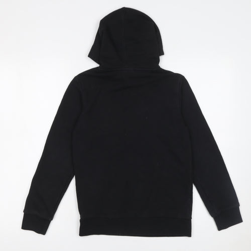 Champion Boys Black Hoodie Size 11-12 Years Pullover Cotton Blend Sweatshirt