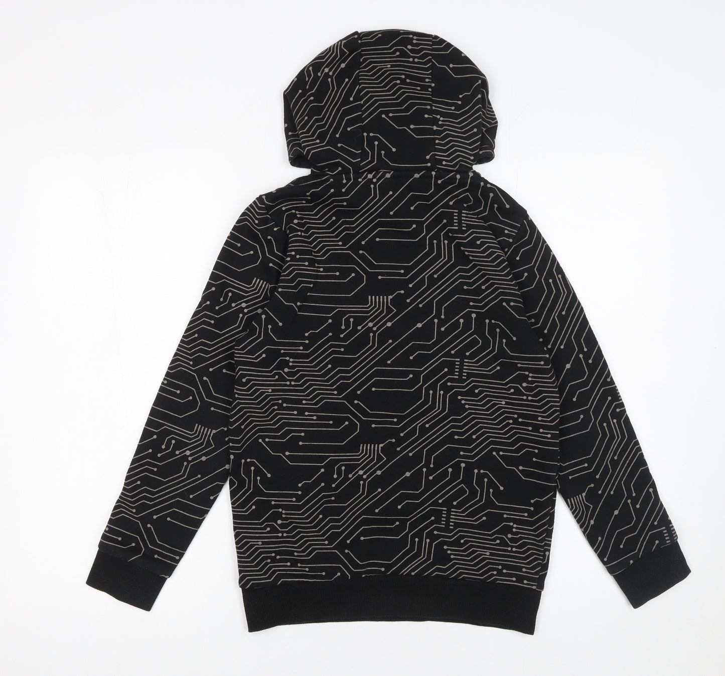 F&F Boys Black Xbox Pullover Hoodie 10-11 Years Graphic Gamer Sweatshirt