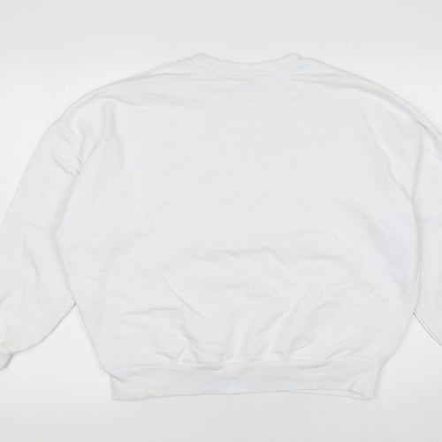 ASOS Design Women White Cotton Grand Canyon Graphic Pullover Sweatshirt Size 10