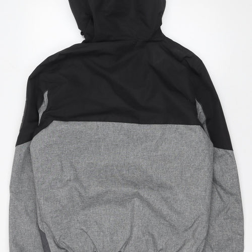 DRV Men’s Grey Windbreaker Hooded Full Zip Jacket Size M