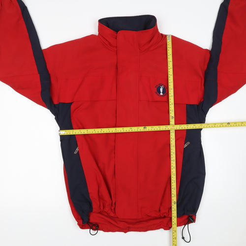 ProQuip Men's Red Waterproof Rain Jacket Size S Windproof Golf Wear