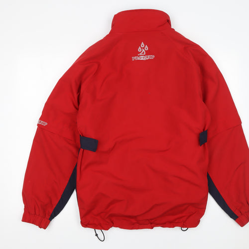 ProQuip Men's Red Waterproof Rain Jacket Size S Windproof Golf Wear