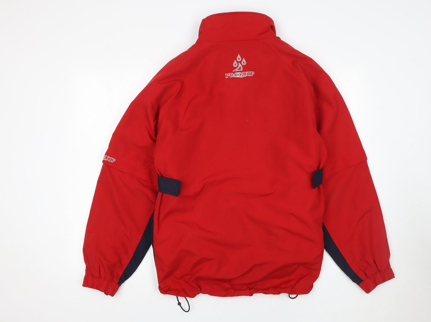 ProQuip Men's Red Waterproof Rain Jacket Size S Windproof Golf Wear