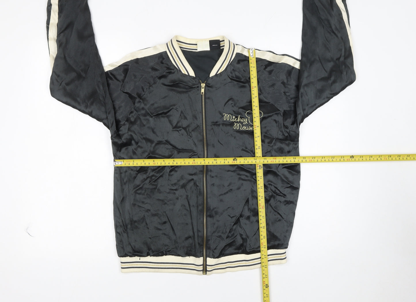 Zara Girls Black Mickey Mouse Bomber Jacket 13-14 Years