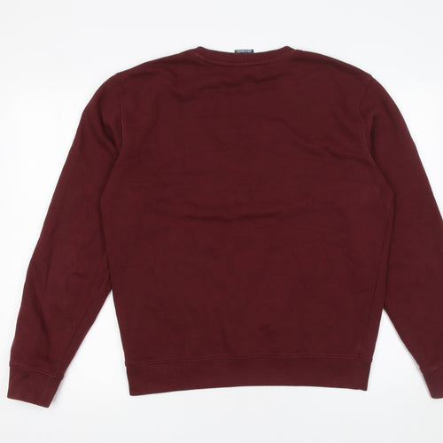 Champion Women’s Burgundy Pullover Sweatshirt Medium Cotton Blend Graphic Logo