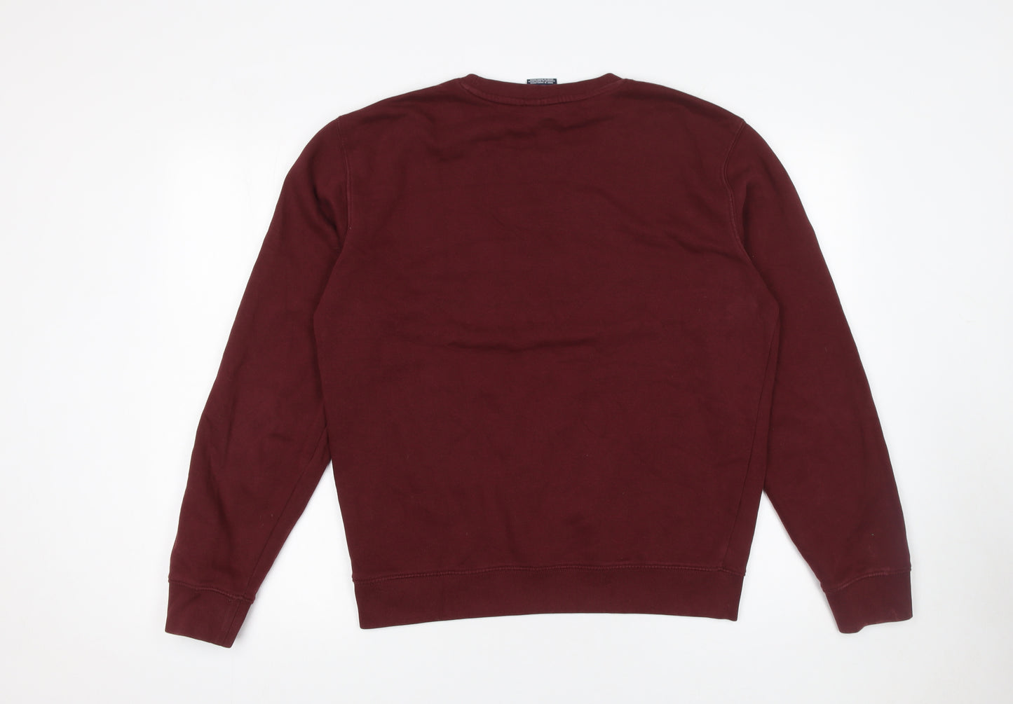 Champion Women’s Burgundy Pullover Sweatshirt Medium Cotton Blend Graphic Logo