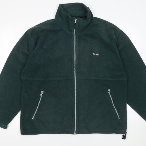 Peter Storm Men Green Fleece Full Zip Jacket Size M Outdoor Wear