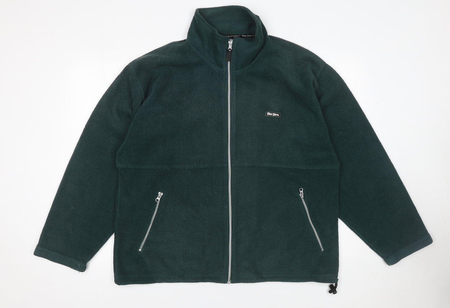 Peter Storm Men Green Fleece Full Zip Jacket Size M Outdoor Wear