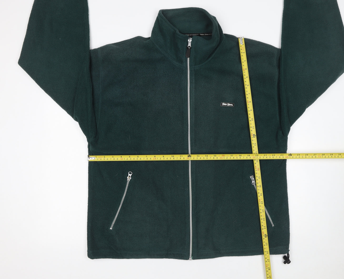 Peter Storm Men Green Fleece Full Zip Jacket Size M Outdoor Wear