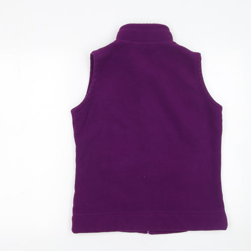 ISLE Essentials Women’s Purple Fleece Zip Waistcoat S 10-12