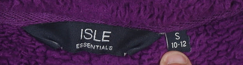 ISLE Essentials Women’s Purple Fleece Zip Waistcoat S 10-12