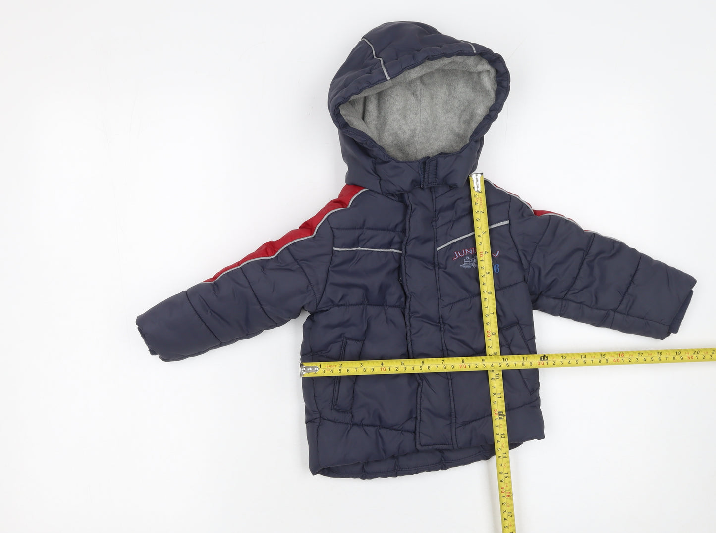 Designers at Debenhams Boys Blue Hooded Puffer Jacket 12-18 Months