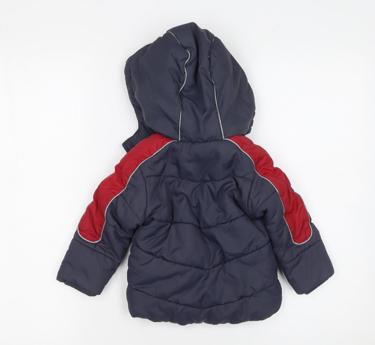 Designers at Debenhams Boys Blue Hooded Puffer Jacket 12-18 Months