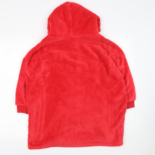 Marks and Spencer Boys Red Blue Spider-Man Fleece Hooded Robe 7-8 Years