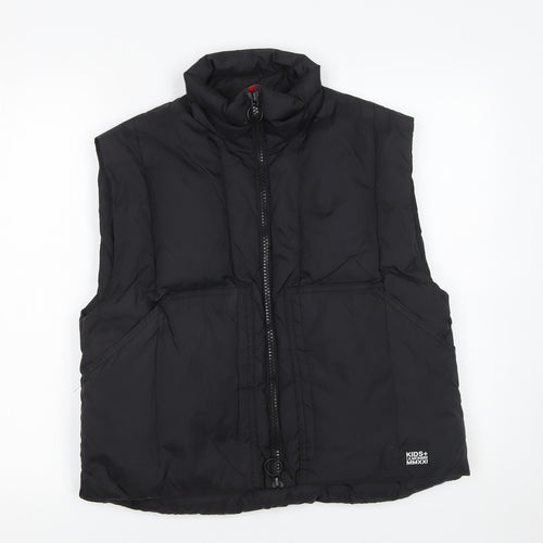 Zara Girls Black Puffer Waistcoat Size 146 Sleeveless Quilted Gilet