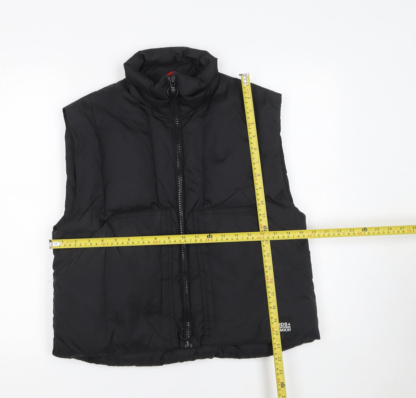 Zara Girls Black Puffer Waistcoat Size 146 Sleeveless Quilted Gilet
