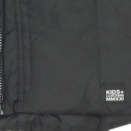 Zara Girls Black Puffer Waistcoat Size 146 Sleeveless Quilted Gilet