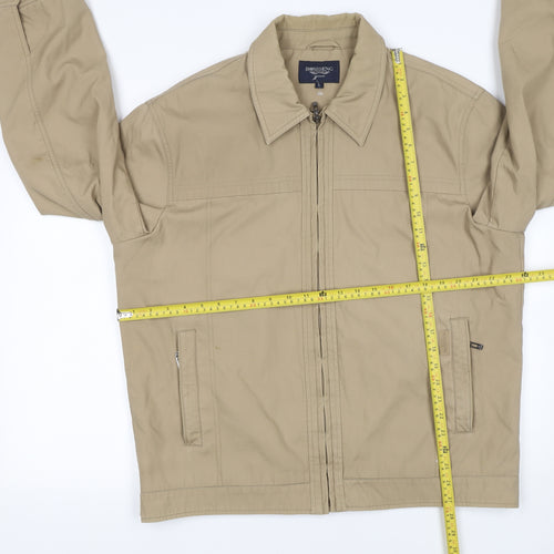 Bosideng Men's Beige Cotton Full Zip Casual Jacket Size L