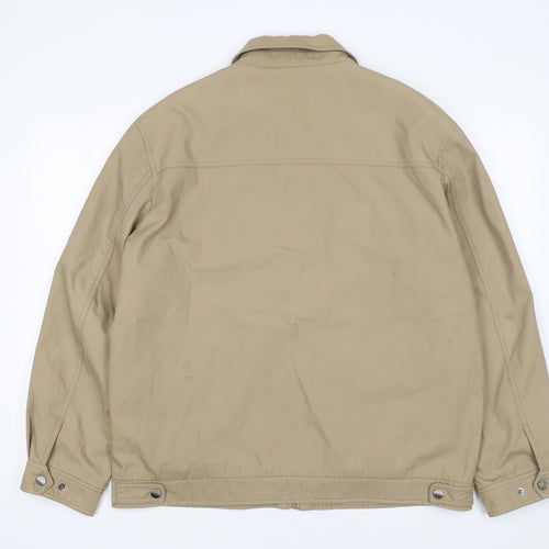 Bosideng Men's Beige Cotton Full Zip Casual Jacket Size L