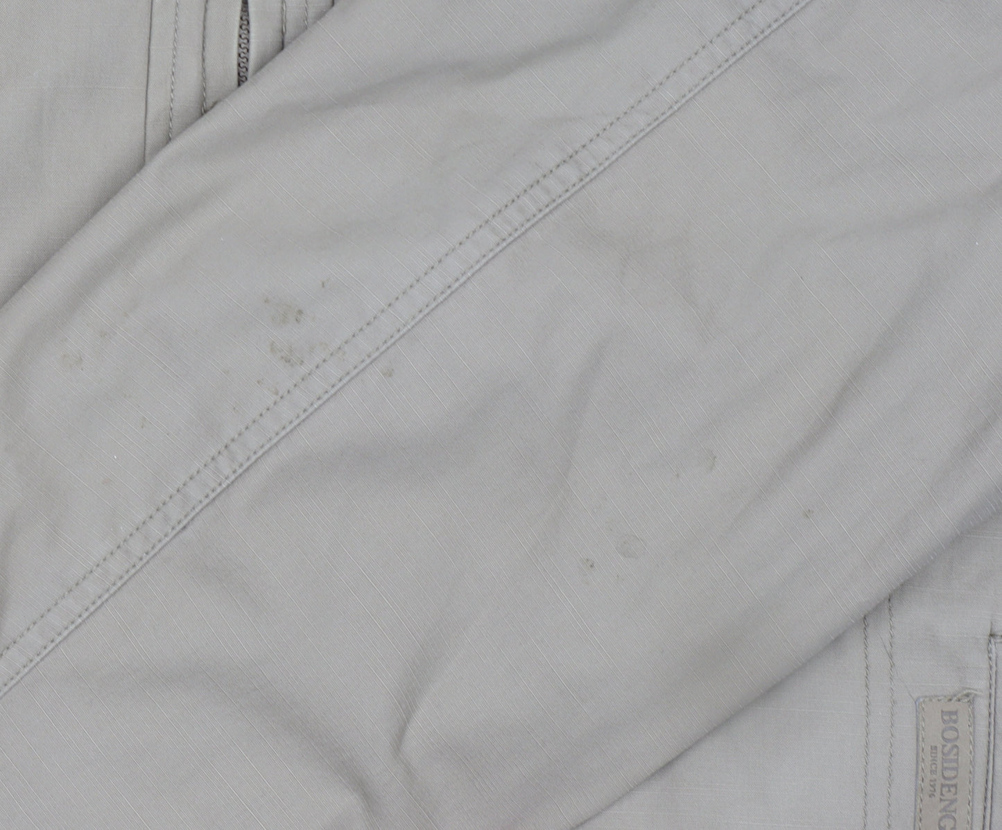 Bosideng Men's Beige Cotton Full Zip Casual Jacket Size L