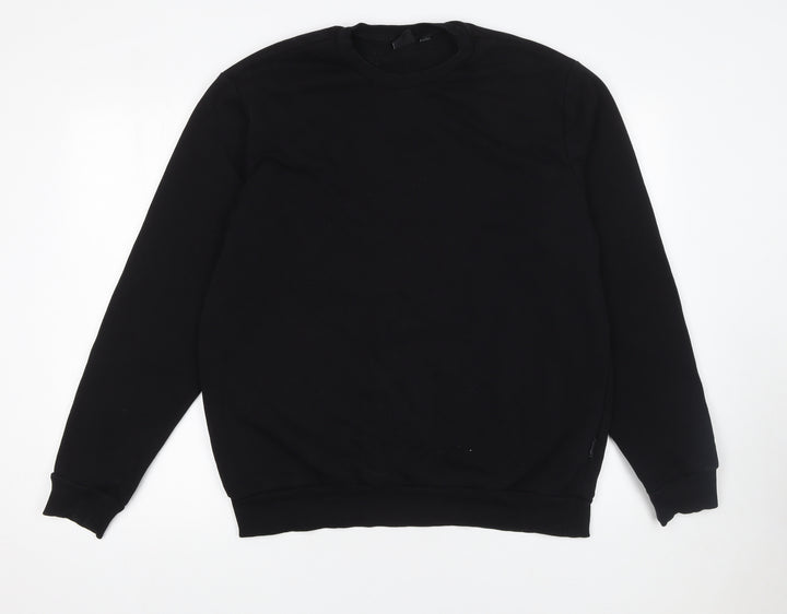 ONLY & SONS Men's Black Crew Neck Pullover Sweatshirt Size L