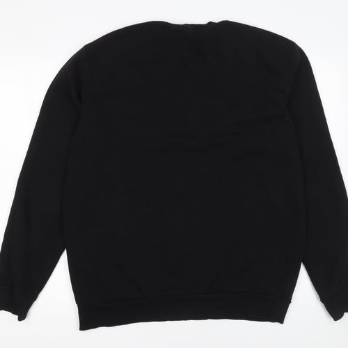 ONLY & SONS Men's Black Crew Neck Pullover Sweatshirt Size L