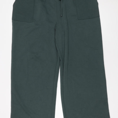 F&F Men’s Green L Regular Fit Sweatpants with Drawstring Waist