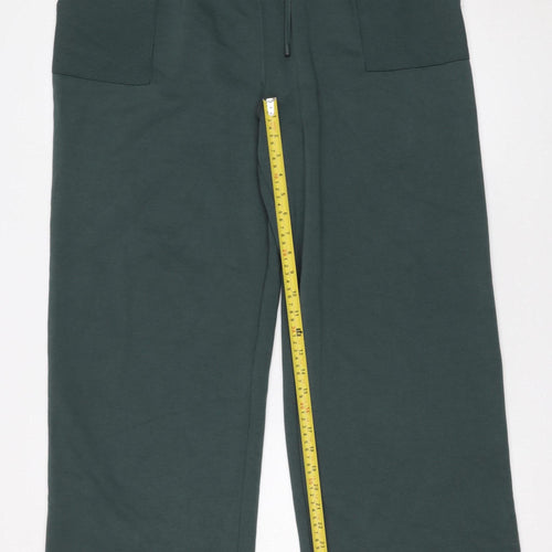F&F Men’s Green L Regular Fit Sweatpants with Drawstring Waist