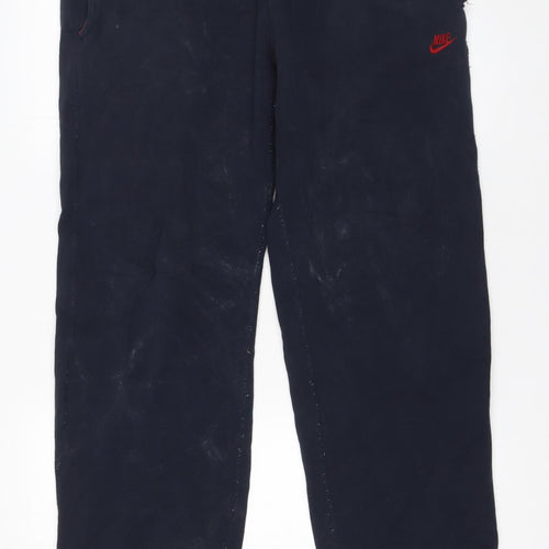 Nike Men’s Blue Jogger Sweatpants M Cotton Blend Sportswear