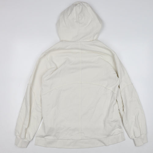 Sweaty Betty Womens Ivory Hoodie XXS Pullover Cotton Blend