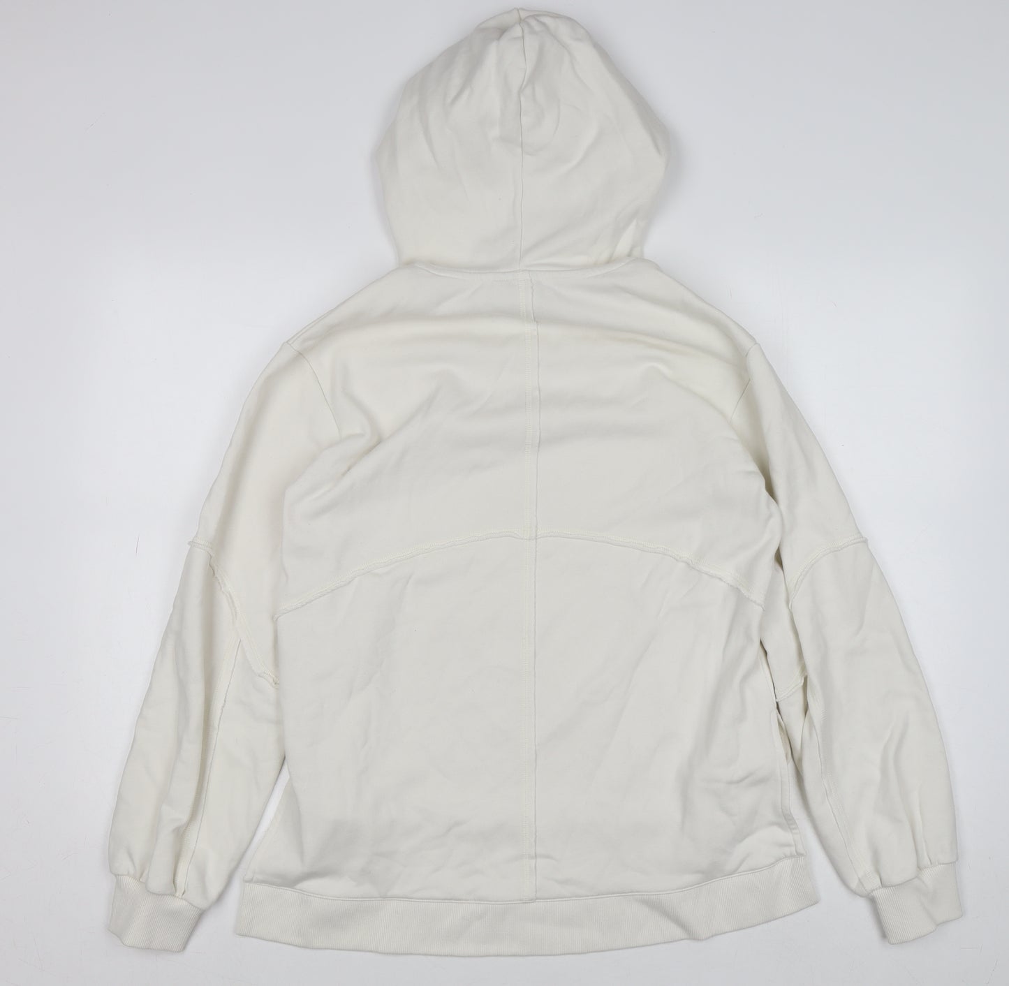 Sweaty Betty Womens Ivory Hoodie XXS Pullover Cotton Blend