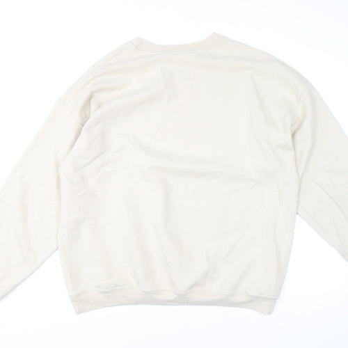 Goose & Gander Women Beige XL Pullover Sweatshirt Crew Neck Casual