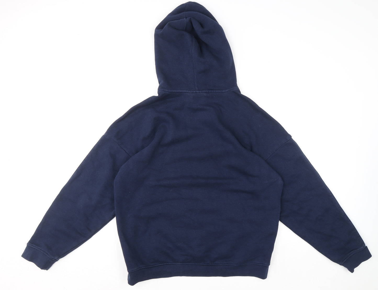 Adidas Men's Blue Pullover Hoodie M Logo Fleece Sportswear