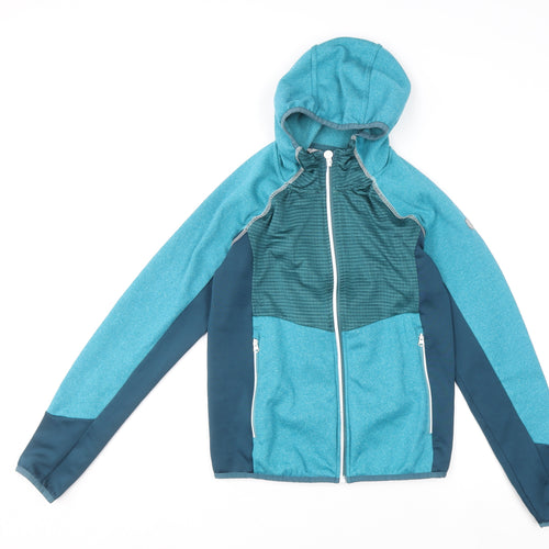 Regatta Girls Blue Full Zip Fleece Hoodie 14 Years Outdoor Activewear