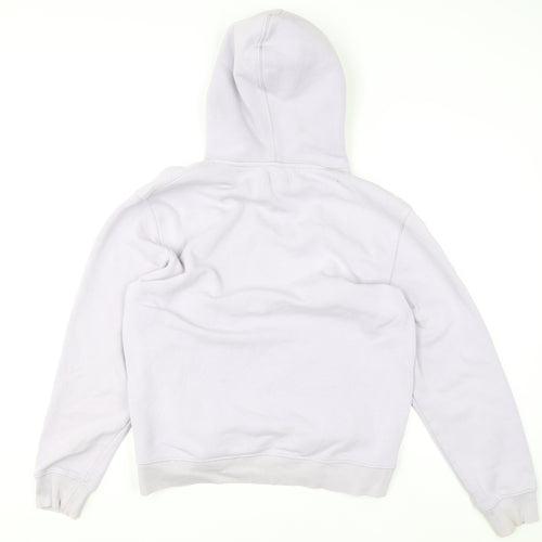 Topman Unisex Adults Lilac Pullover Hoodie M Cotton Blend