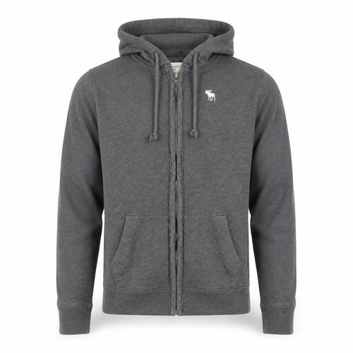 Abercrombie & Fitch Men’s Grey Full Zip Hoodie Size S