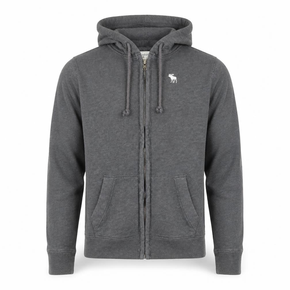 Abercrombie & Fitch Men’s Grey Full Zip Hoodie Size S