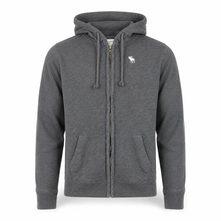 Abercrombie & Fitch Men’s Grey Full Zip Hoodie Size S