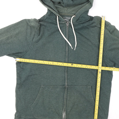 Tu Men's Green Full Zip Hoodie Small Cotton Blend