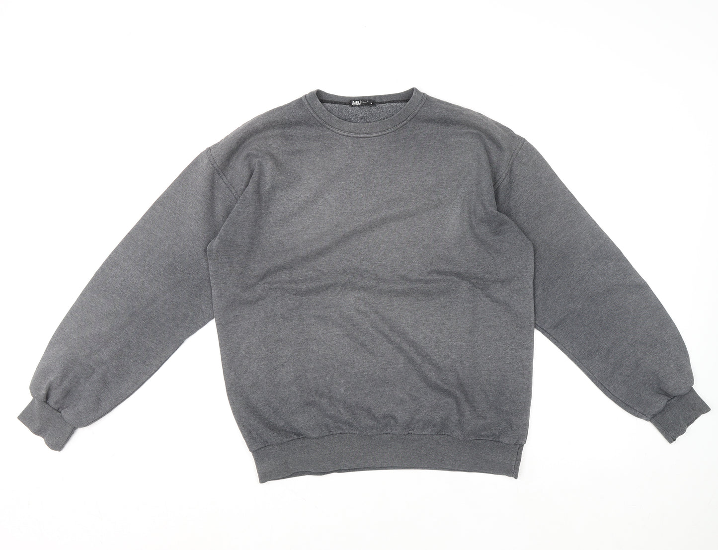 Men's MV Fexion Grey Crew Neck Pullover Sweatshirt Size M