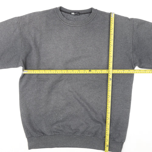 Men's MV Fexion Grey Crew Neck Pullover Sweatshirt Size M