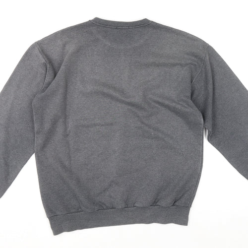 Men's MV Fexion Grey Crew Neck Pullover Sweatshirt Size M